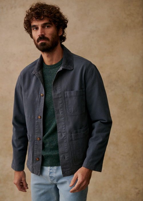 Octobre Editions - Veste Devon Bleu Acier - 130€