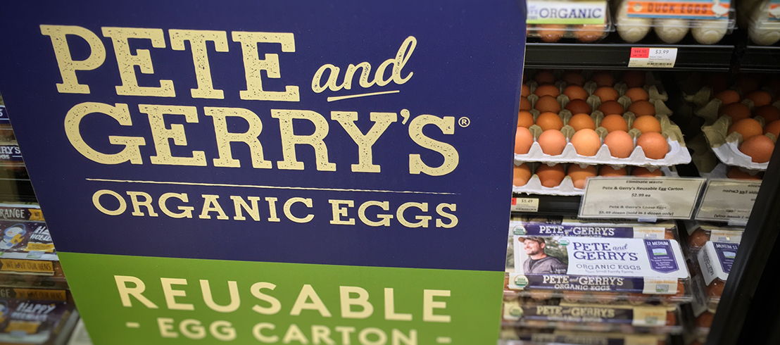 Both Pete and Gerry's and the Hanover Co-op Food Stores had to think outside the egg carton and the cooler case to make this program work.
