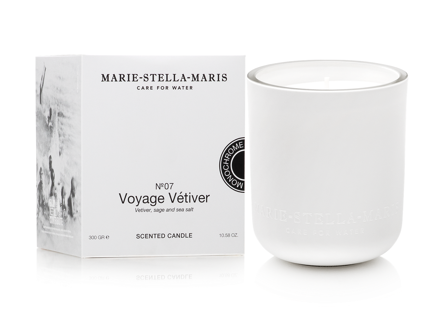 Marie-Stella-Maris Monochrome Candle Voyage Vetiver- €39