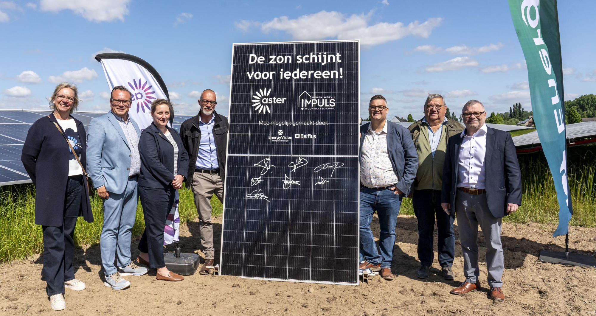 !Mpuls Menen-Wervik bouwt eerste Vlaamse zonnepark op grond van woonmaatschapij