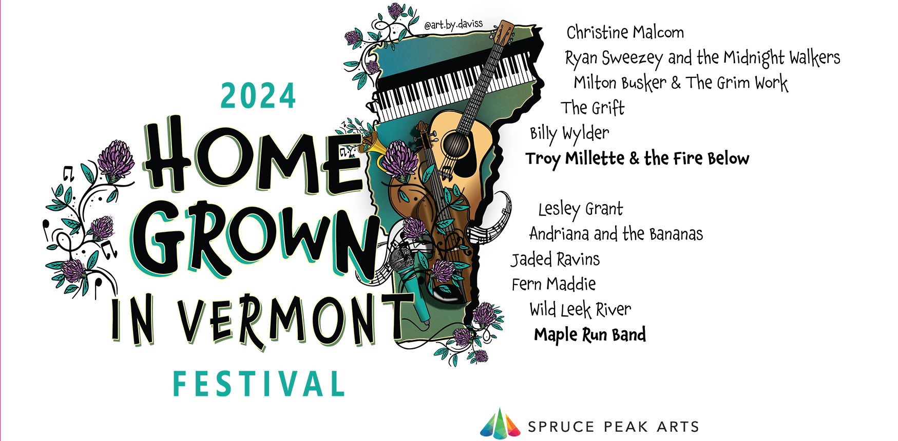Spruce Peak Arts' Homegrown in Vermont Music Festival to Celebrate Local Talent