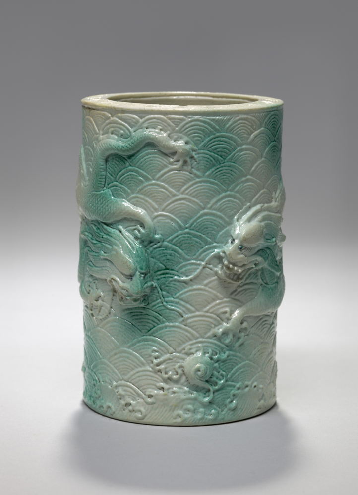 Brush pot, Unknown, 1850-1899, Collection M Leuven, source: artinflanders.be, photo: Dominique Provost