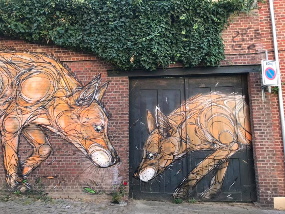 A tale of two foxes … nieuwe Kom op voor je wijk-muurschildering siert Lindensestraat