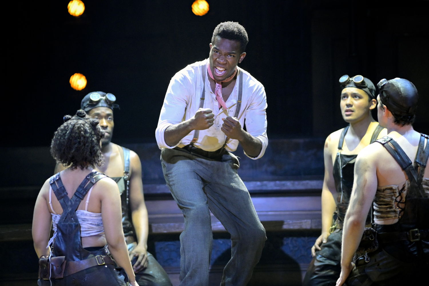 Chibueze Ihuoma and company in the Hadestown North American Tour
Photo by Kevin Berne