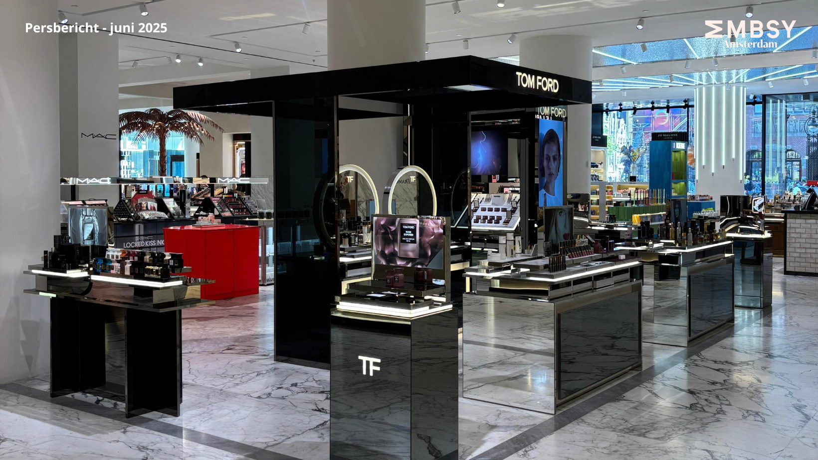 Tom Ford introduces new counter design at The Bijenkorf Amsterdam