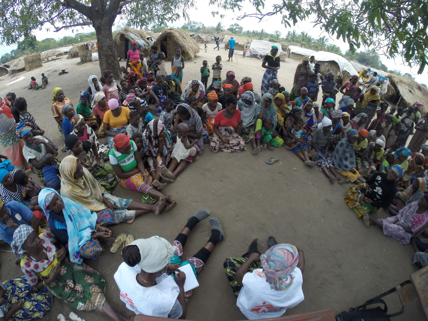 The growing impact of the conflict in Cabo Delgado
MSF mental health activities include conversation circles, theatre, football matches, dancing and singing. “We try to understand what their lives were like before they escaped,” says a member of the mental health team. Photographer: Amanda Bergman