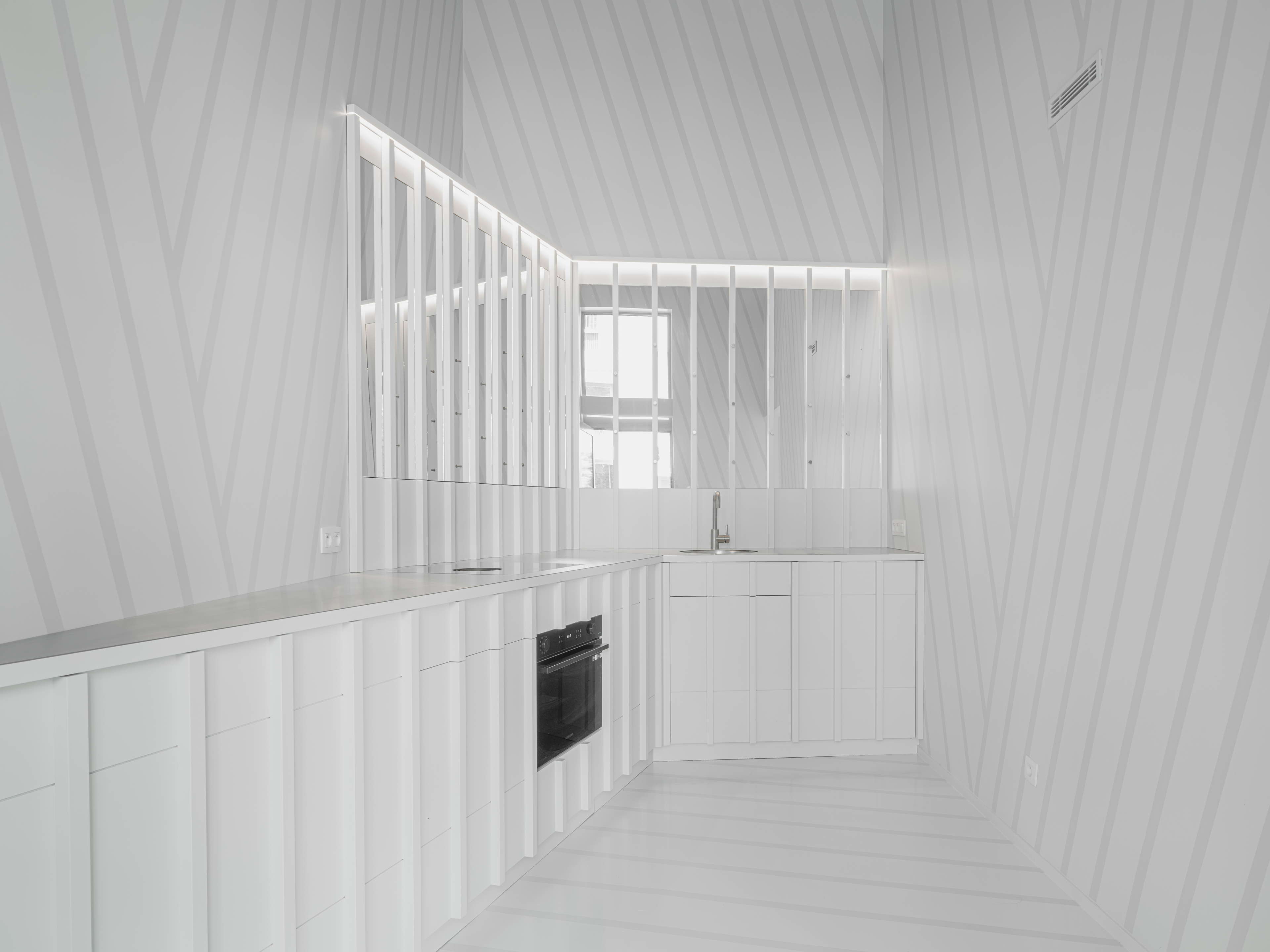 Een trompe l'oeil flat - NYR Studio van Bruno Spaas Architectuur
