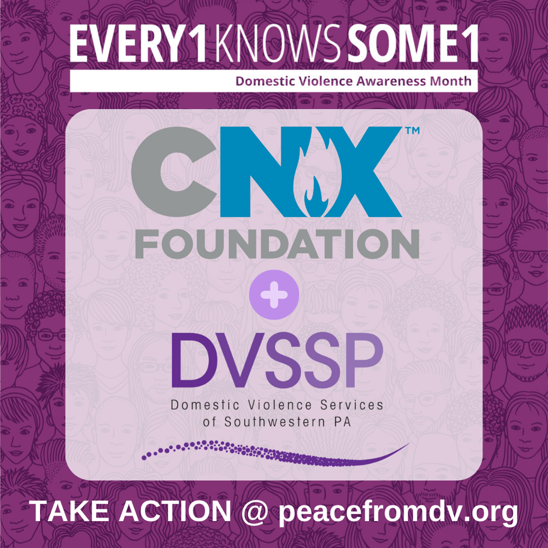CNX Foundation Announces Partnership with Domestic Violence Services of Southwestern Pennsylvania to Help Put an End to Domestic Violence in Region