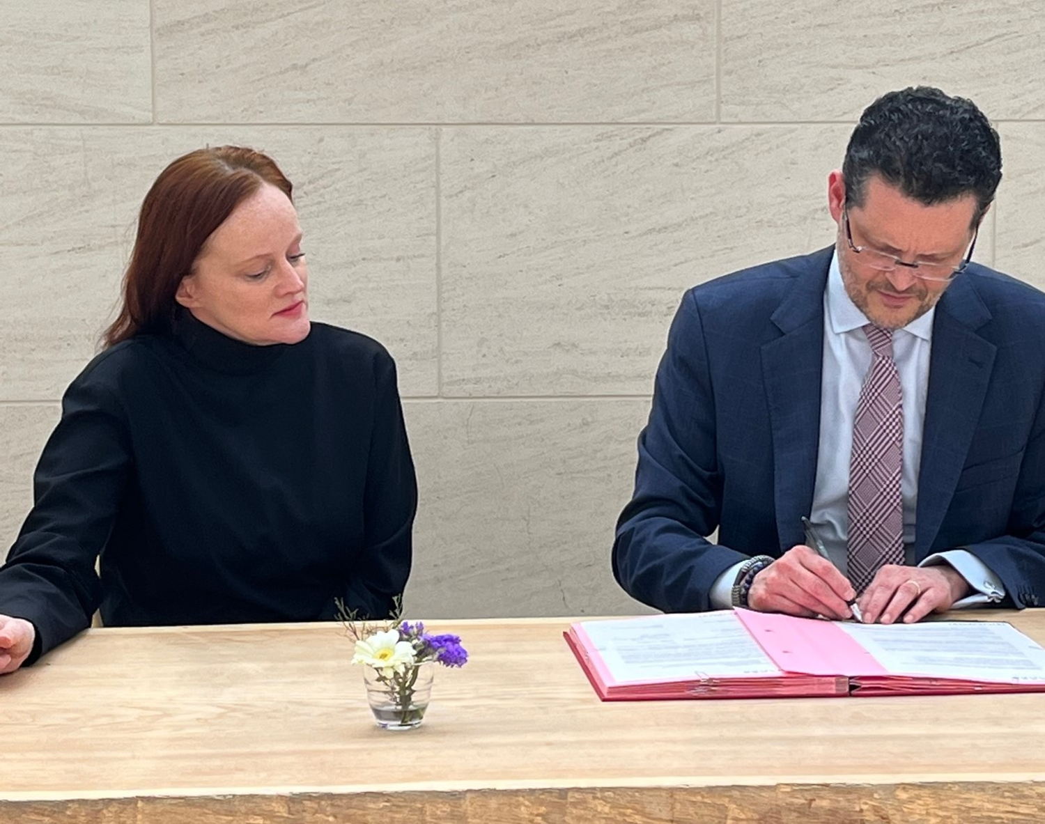 Bettina Steinbrügge et Adel Nabhan