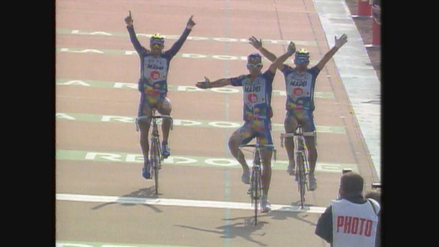 Parijs - Roubaix 1996 (Bortolami, Museeuw, Tafi)