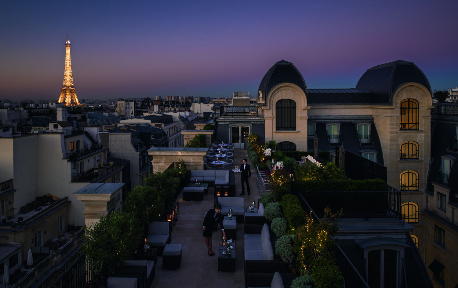 The Peninsula Paris, Terrace Night