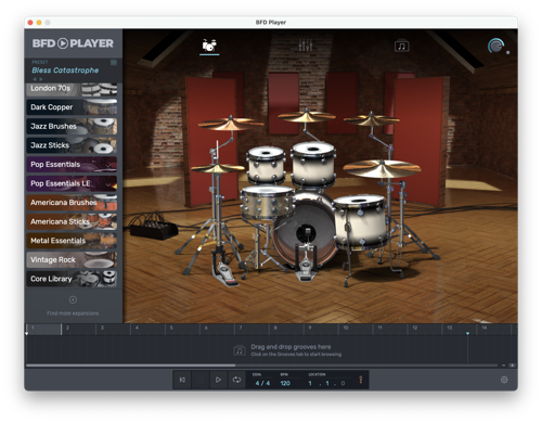 BFD Player 1.2 Software Update Offers More Drum Kits, Mix Presets and Grooves