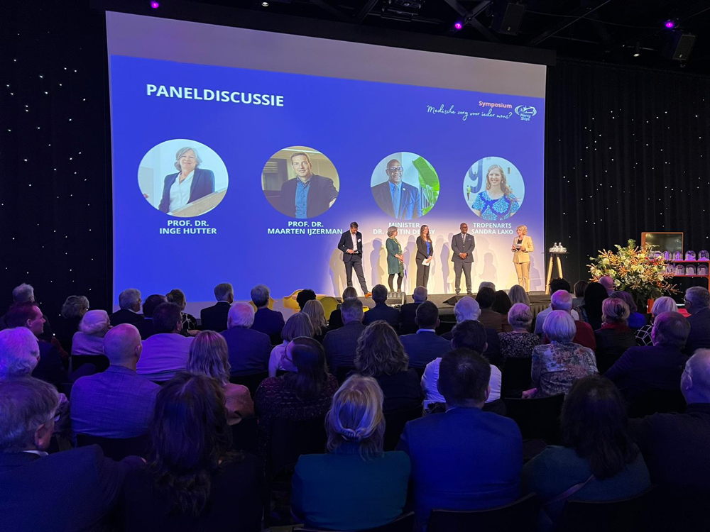 De sprekers van het symposium