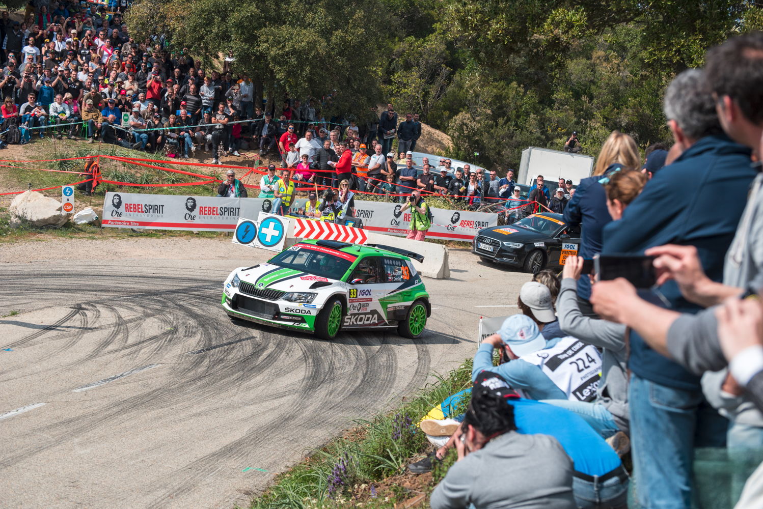 Jan Kopecký/Pavel Dresler (CZR/CZR), competing in a ŠKODA FABIA R5, want to conquer the lead in the WRC 2 overall standings by winning in Corsica.