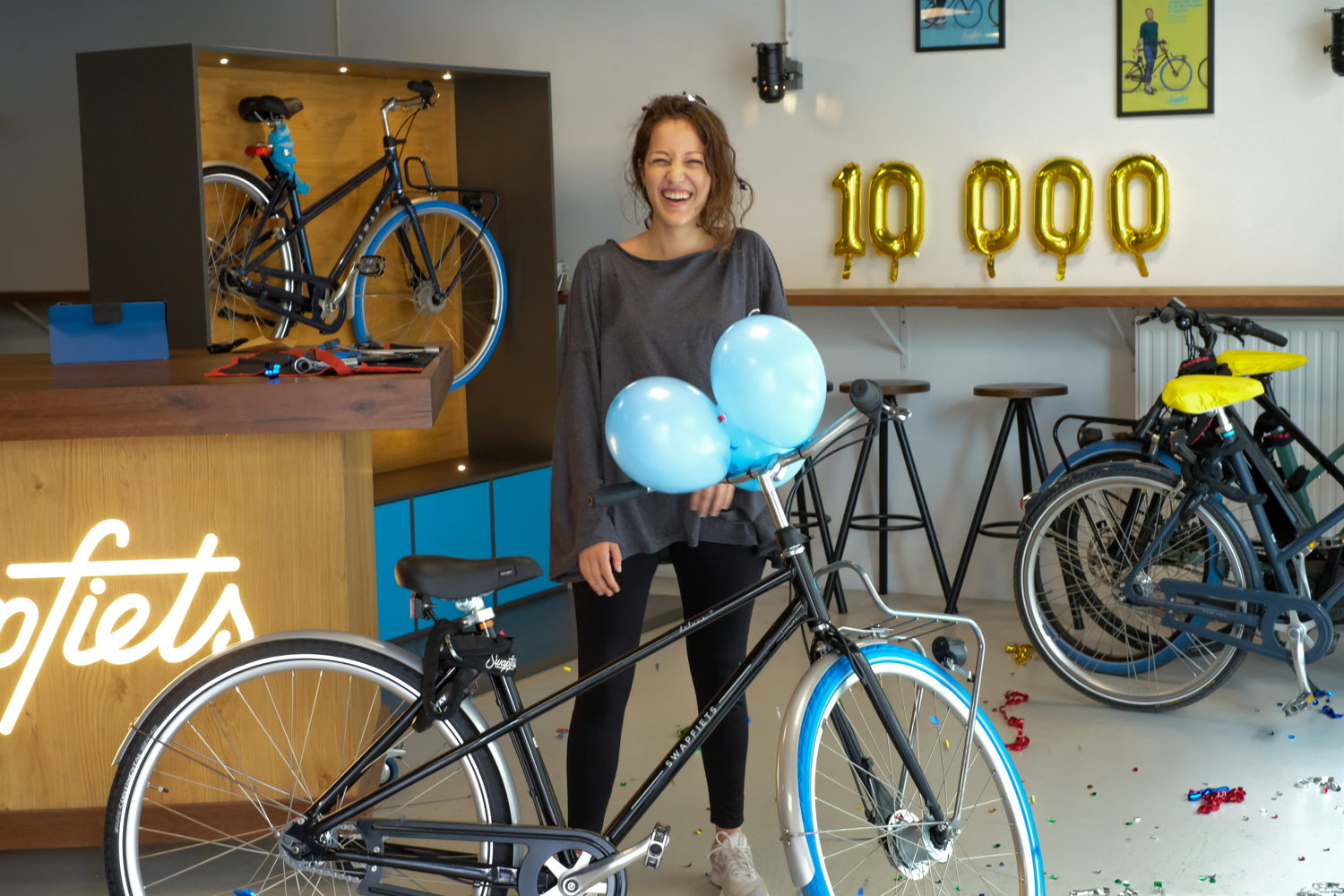 De 10.000e klant van Swapfiets. 