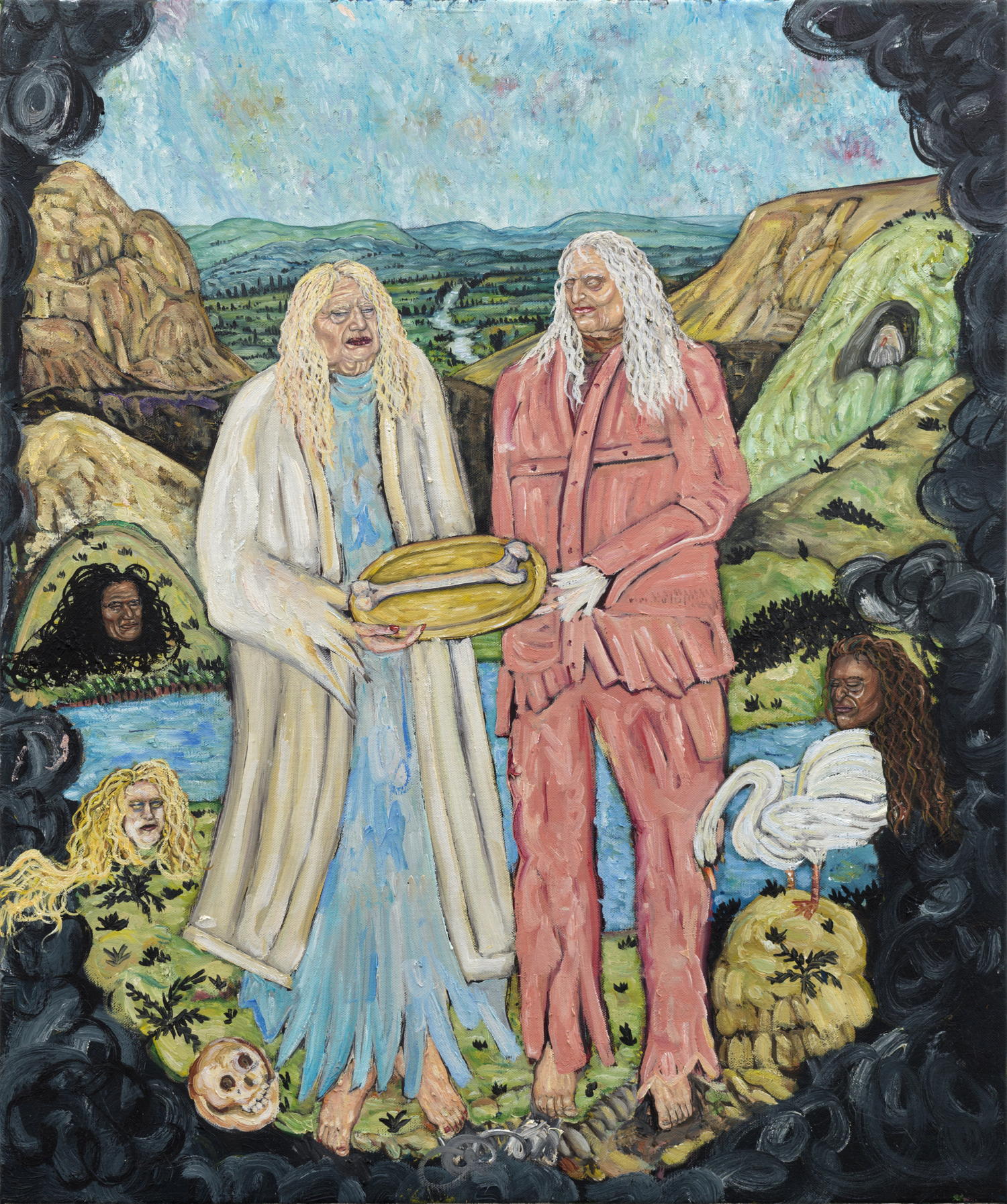 Bram Demunter, They Collected all Kinds of Stuff, 2023. Oil on canvas, 60 x 50 cm. Courtesy Tim Van Laere Gallery, Antwerp-Rome