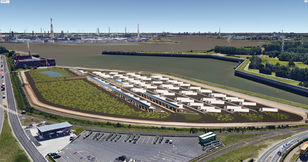 Preview: Milence und Port of Antwerp-Bruges haben die Entwicklung eines Charging Hubs mit 30 Stellplätzen für schwere Nutzfahrzeuge vereinbart.