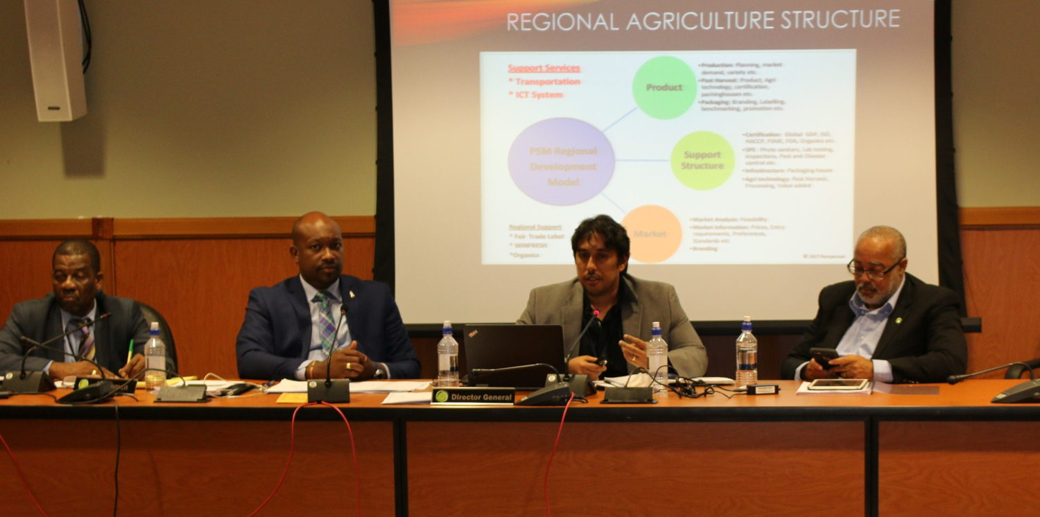 Mr. Jai Rampersad, General Manager of Bunny Import and Exports Limited, makes presentation to the Meeting.
