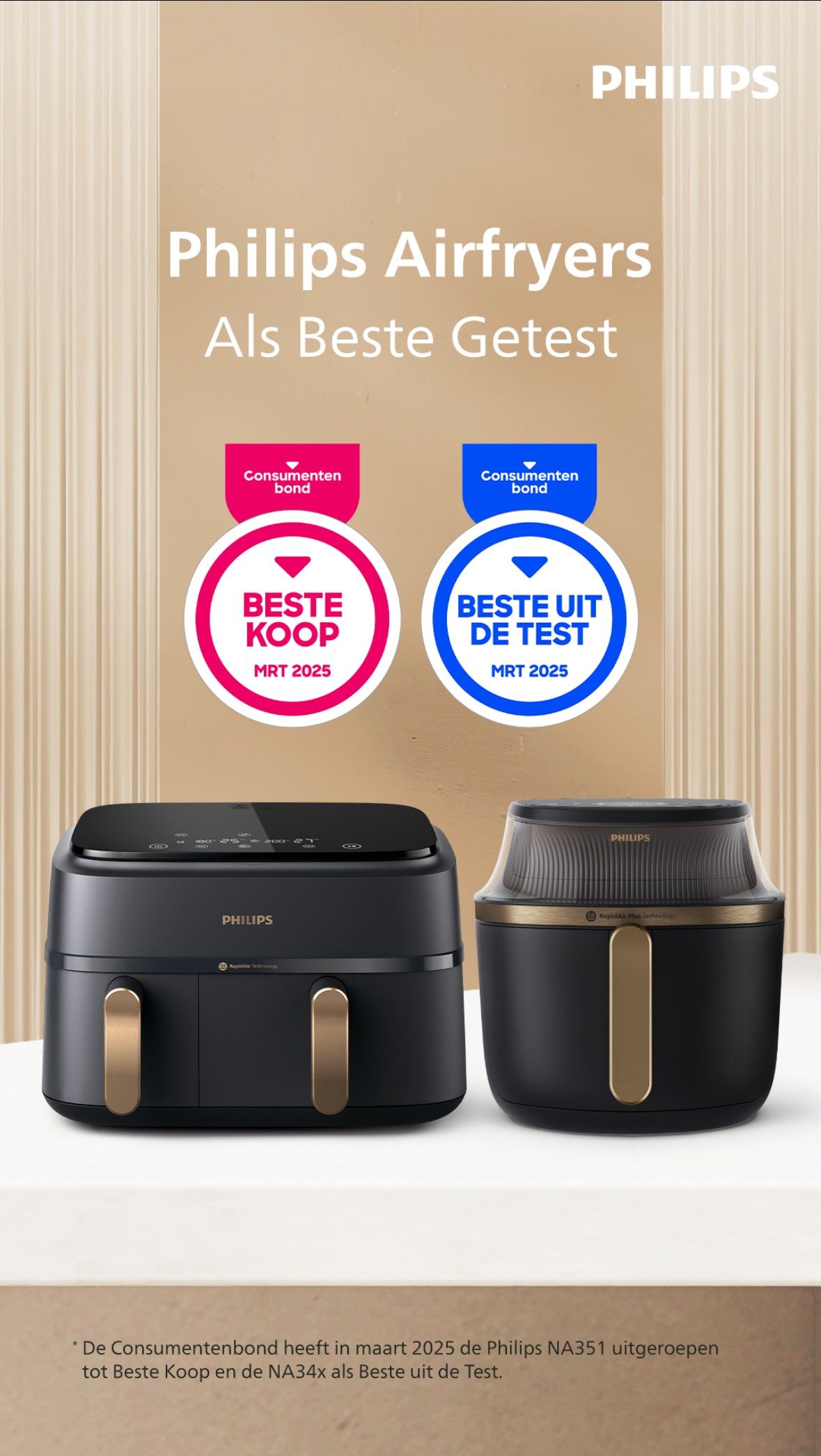 Nieuwsflash: De enige echte en nu ook best geteste Airfryer komt van Philips