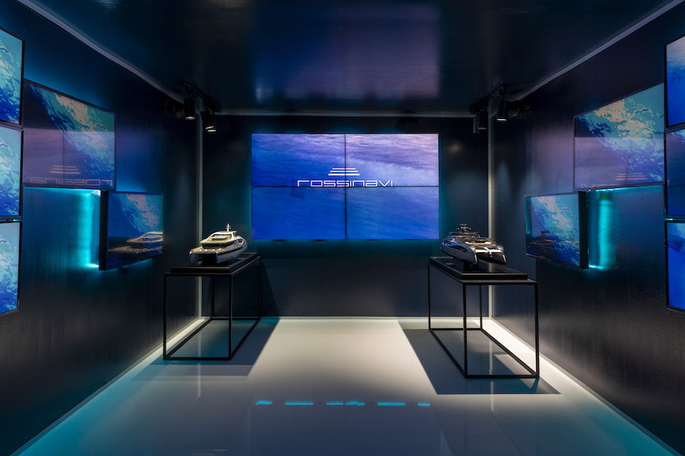 Rossinavi’s booth at Monaco Yacht Show