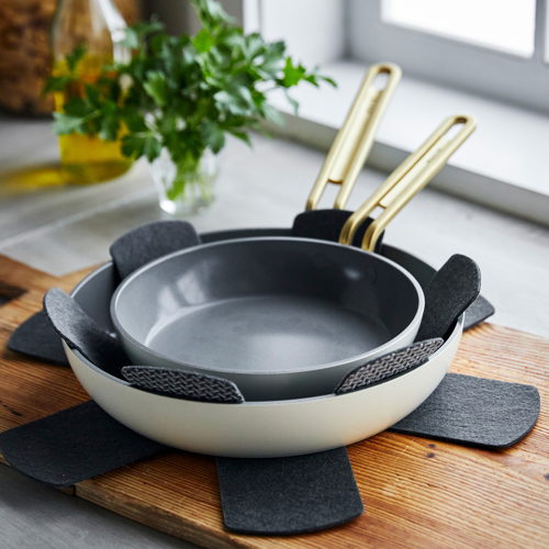 GreenPan™ Stanley Tucci™ Ceramic Nonstick Frypans, Set of 2, Carrara White - €199 GreenPan™ Stanley Tucci™ Ceramic Nonstick Frypans, Set of 2, Carrara White - €199