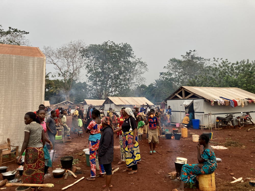 Families seek refuge inside the MSF-supported Bangassou University Regional Hospital. Copyright: Dale Koninckx/MSF