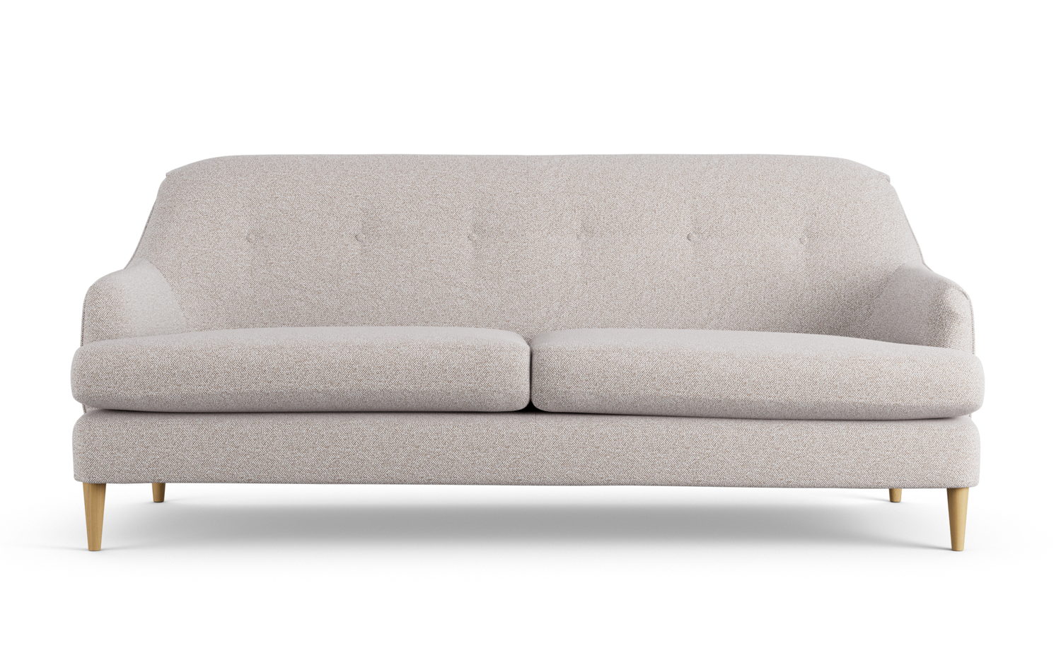 Habitat Frome 3 Seater Textured Weave Natural Ash Leg, 5028142, 2
