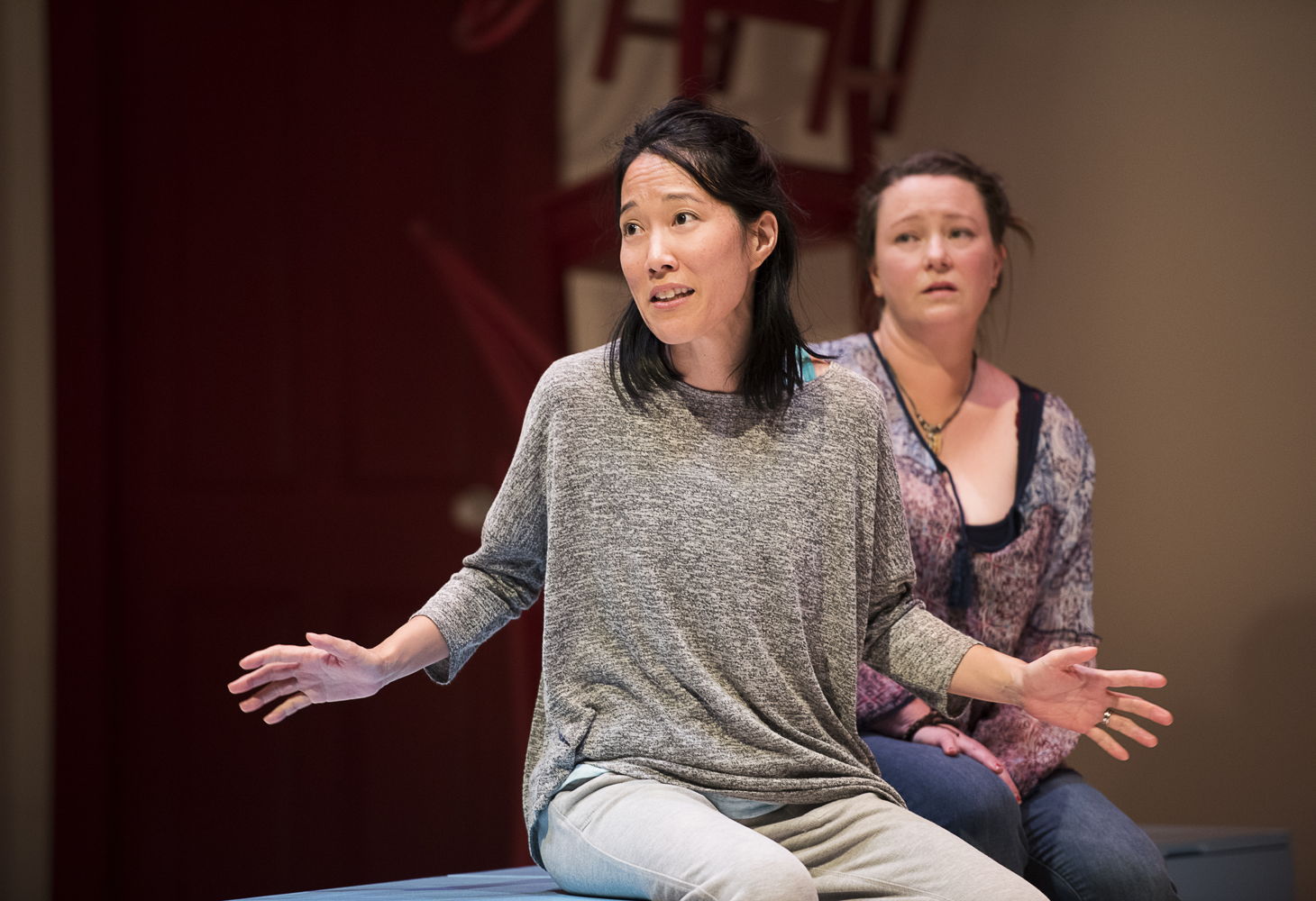 Yumi Ogawa and Jennifer Paterson star in Mom’s the Word / Photos by Emily Cooper
