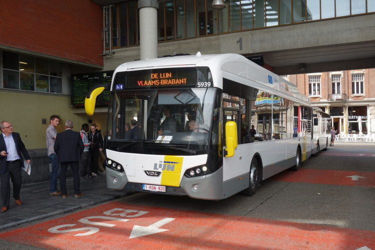Hybride bus in Leuven (Fabrikant: VDL)