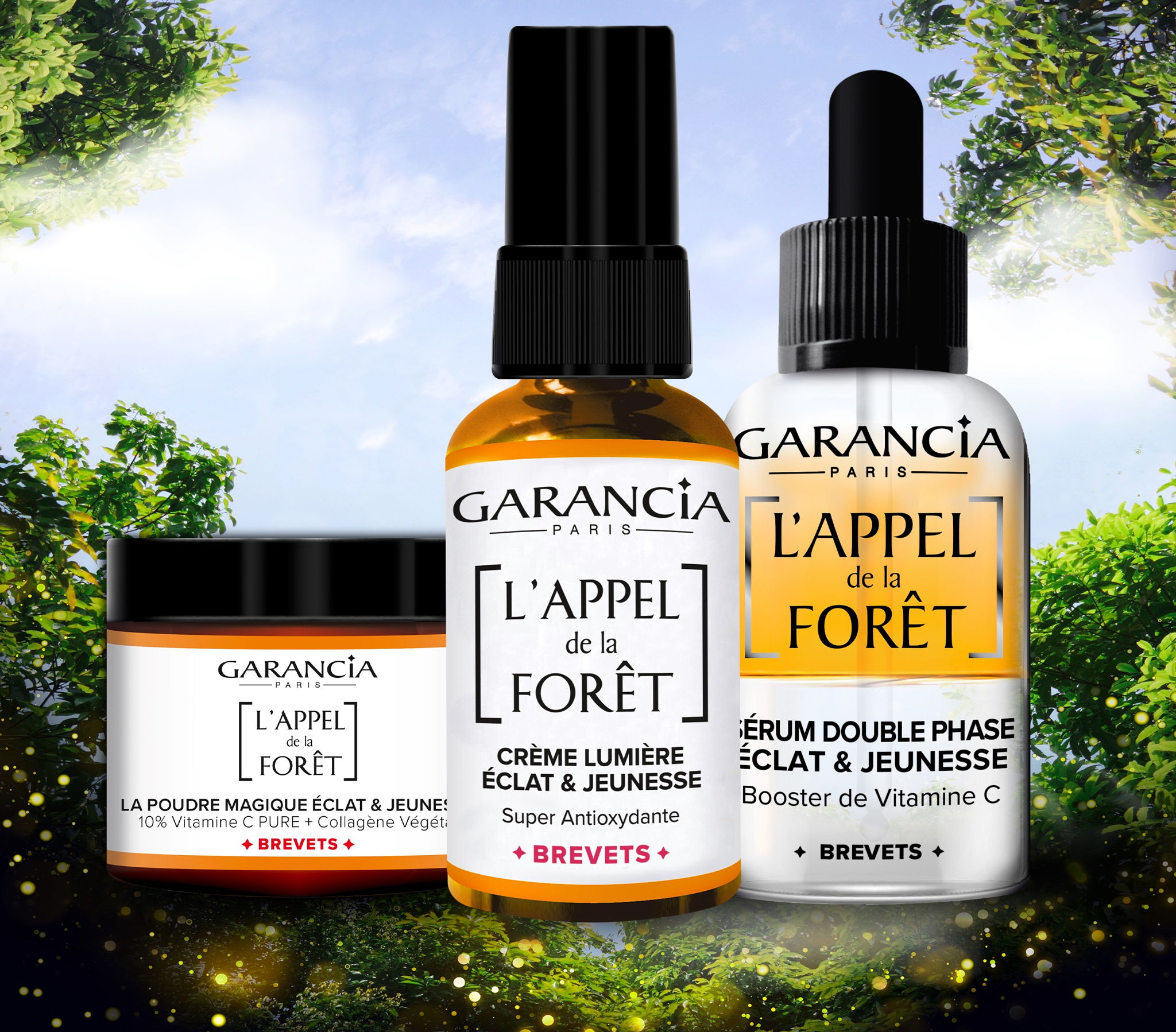 Retrouvez une peau saine, jeune et éclatante grâce à la gamme l’Appel de la Forêt de Garancia !