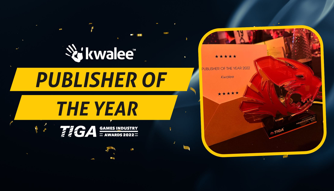 Multiplatform Games Studio Kwalee Bags Publisher of the Year Award at TIGA