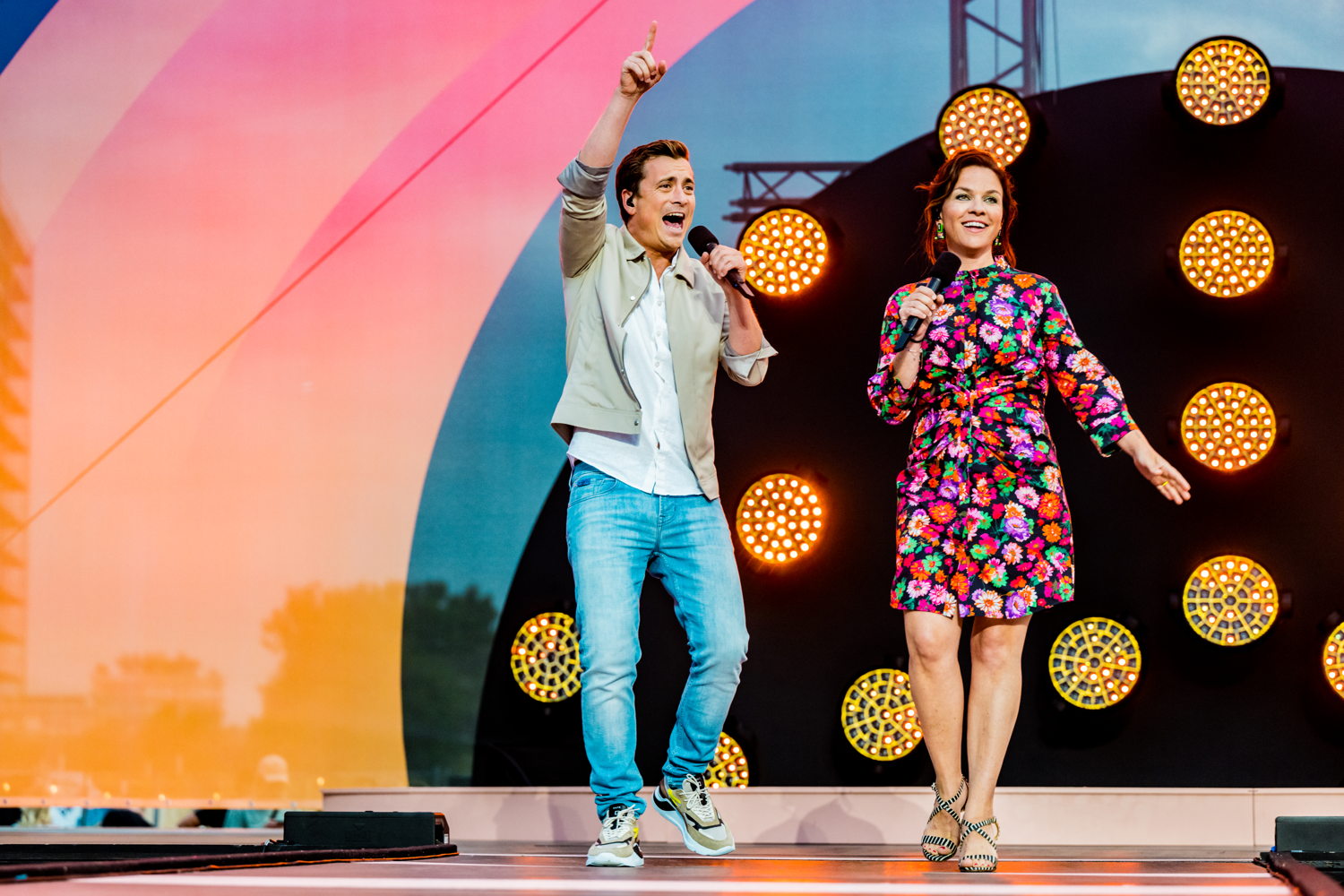 Siska Schoeters en Niels Destadsbader – © VRT