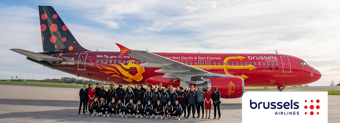 Brussels Airlines presents its new Belgian Icon “Trident”, featuring both Red Flames and Red Devils