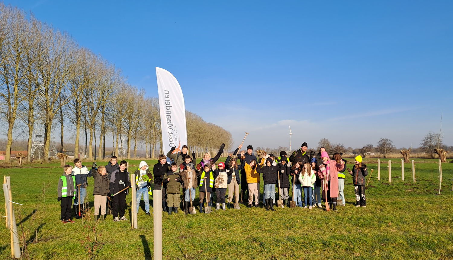 leerlingen Kiempunt campus Eeklo en medewerkers Provincie Oost-Vlaanderen
