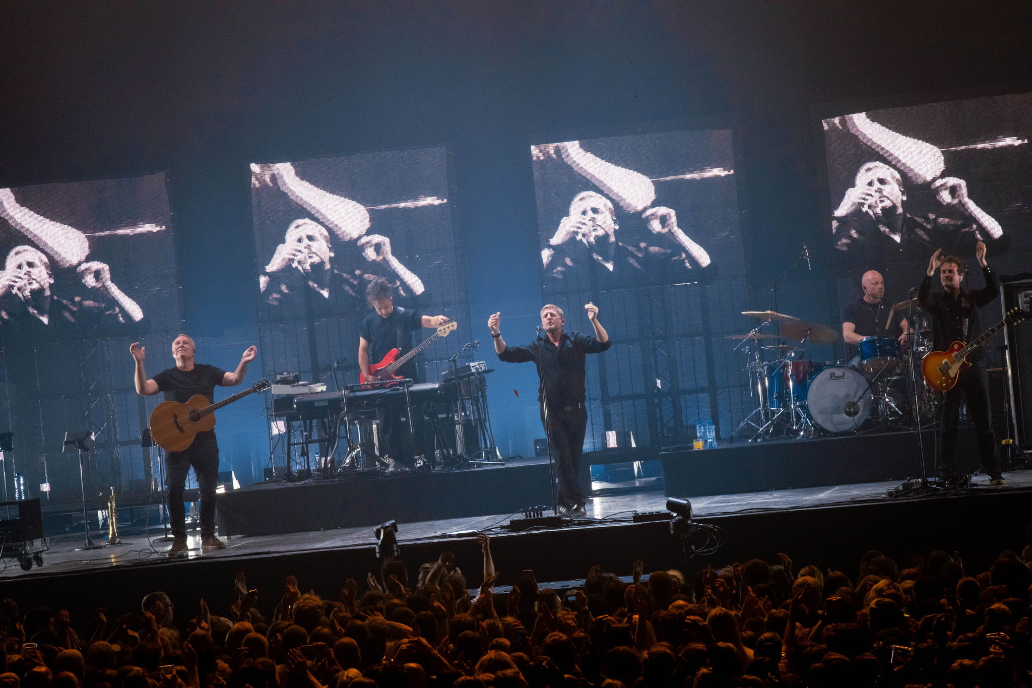Racoon are (from left to right): Dennis Huige (guitar), Manu van Os (keys), Bart van der Weide (vocals), Paul Bukkens (drums) and Maarten van Damme (bass guitar) Racoon are (from left to right): Dennis Huige (guitar), Manu van Os (keys), Bart van der Weide (vocals), Paul Bukkens (drums) and Maarten van Damme (bass guitar)