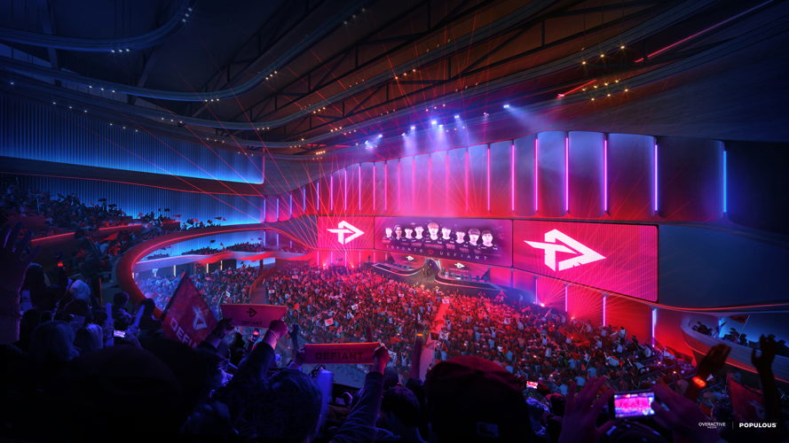 OverActive Media Performance Venue Rendering, Esports Mode Interior