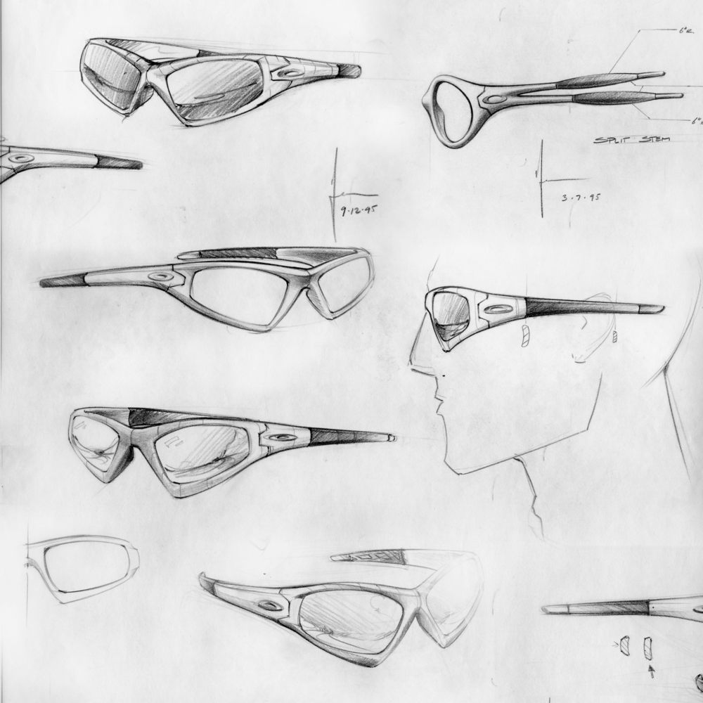 OAKLEY ORIGINAL STRAIGHT JACKET SKETCH IMAGE 