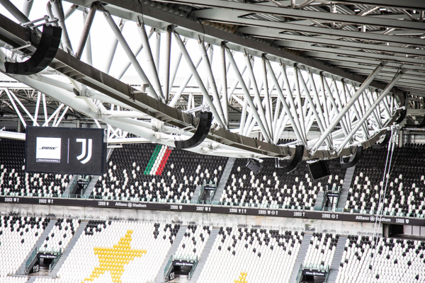 Bose Profesional amplifica la experiencia de los aficionados del Juventus FC en el Allianz Stadium