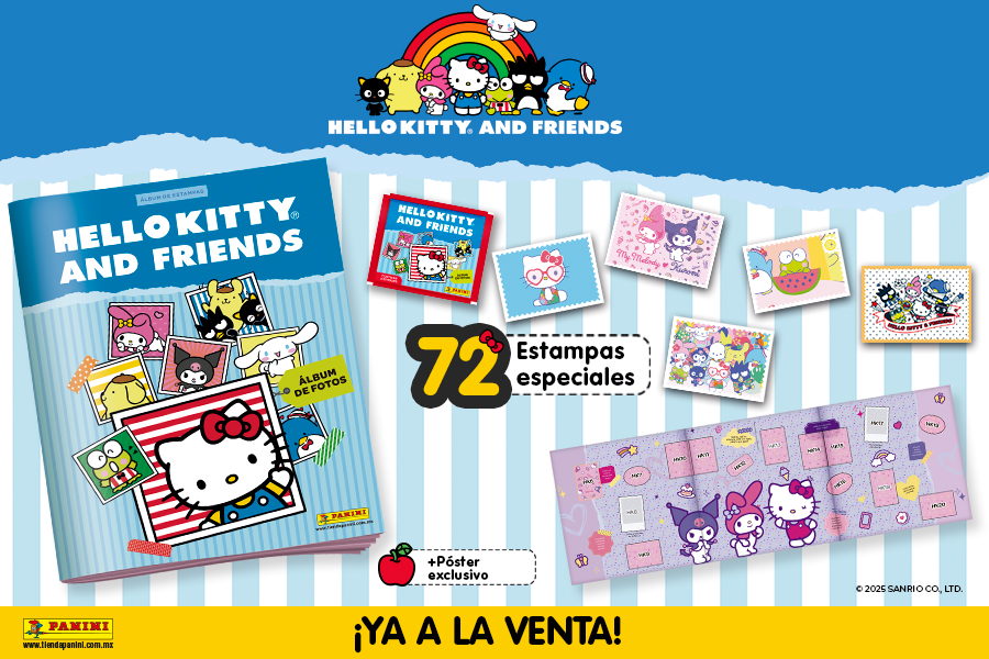 Un nuevo álbum, más aventuras: Hello Kitty y sus amigos llegan con Panini 
