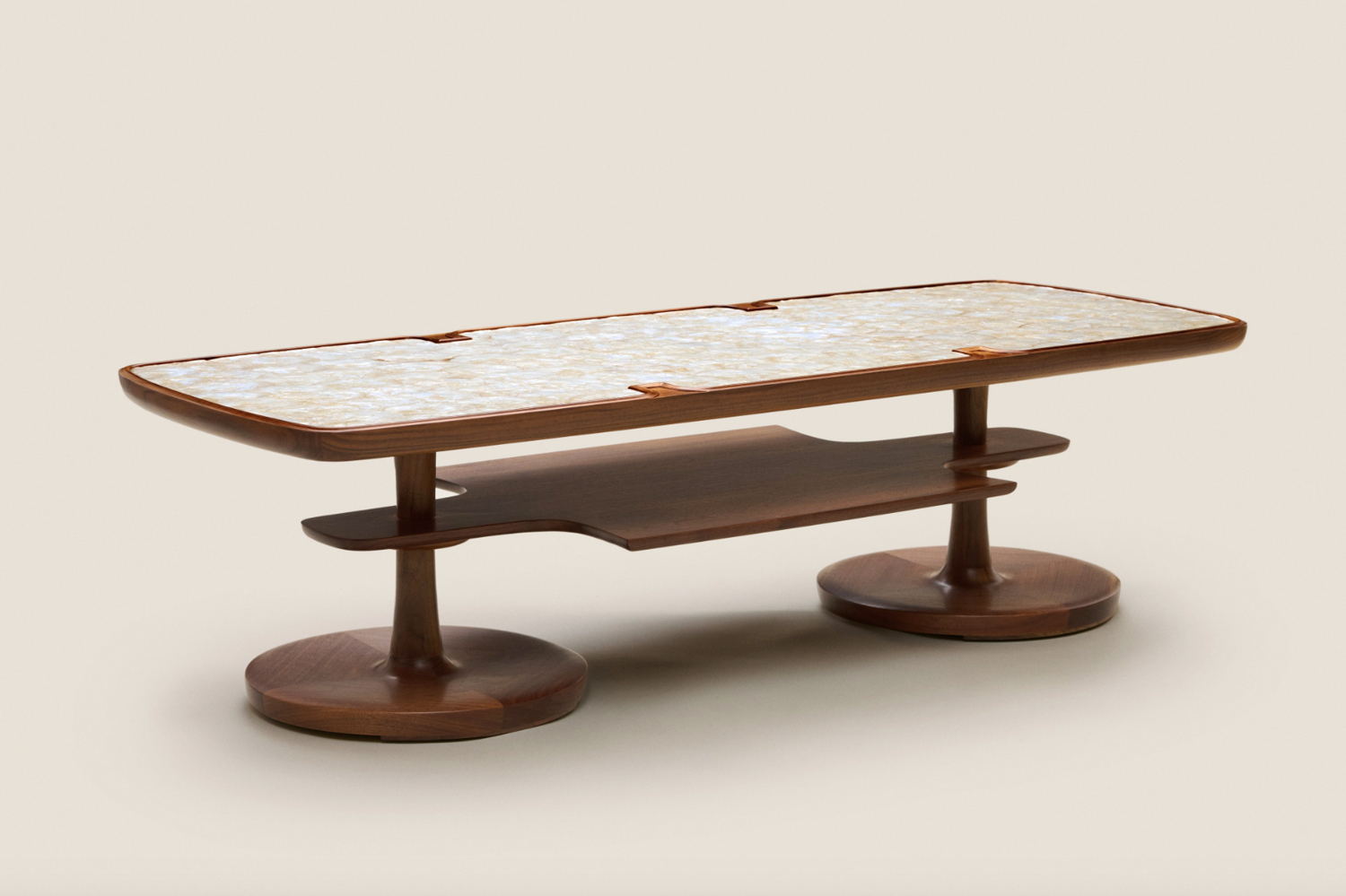 Coffee Table by Paul László, 1952 at Galerie Eric Phillipe at Design Miami.Paris 2024 (Image courtesy of Galerie Eric Philippe)
