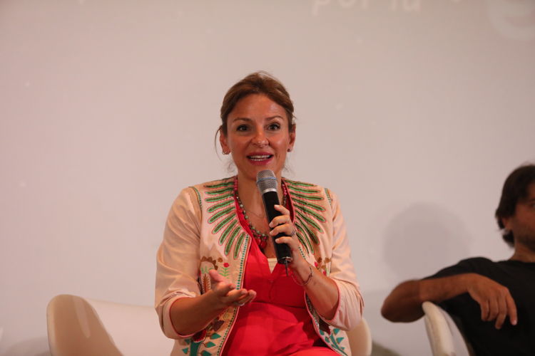 Soledad Acuña en el panel