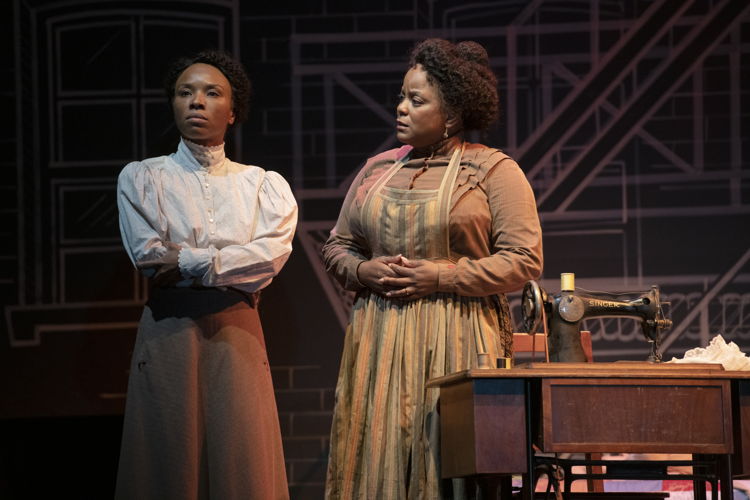 Jenny Brizard (Esther) and Lucinda Davis (Mrs. Dickson) in Intimate Apparel by Lynn Nottage / Photos by David Cooper