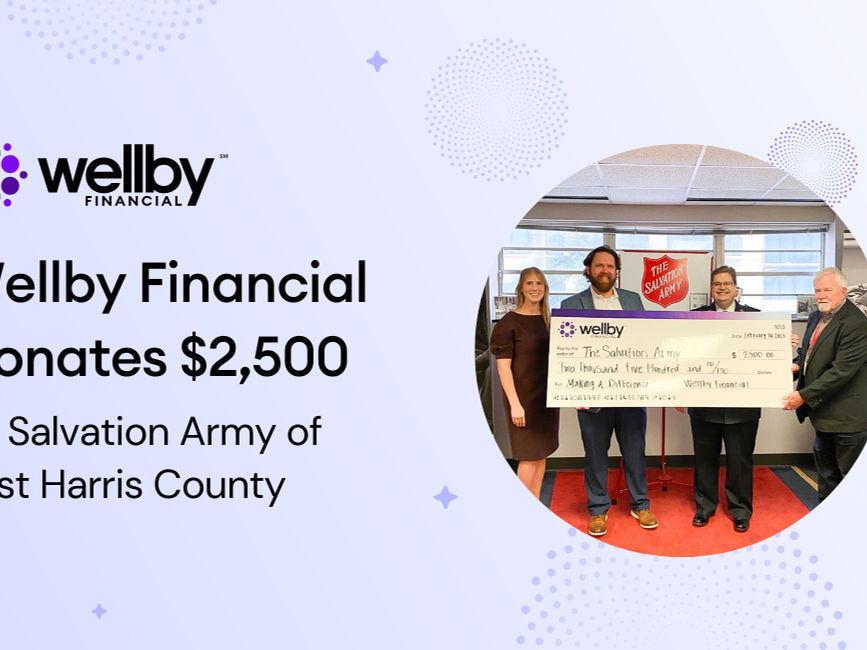 Wellby Financial Donates $2,500 to Salvation Army of East Harris County