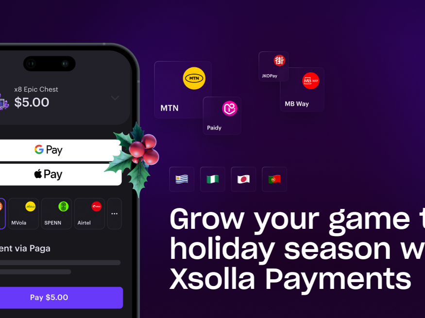 GAME DEVELOPERS CAN NOW CAPTURE MORE HOLIDAY DEMAND WITH XSOLLA’S EXPANDED PAYMENTS PORTFOLIO