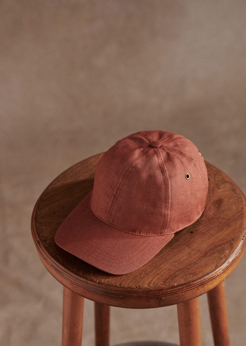 Octobre Editions - Casquette Chase Lin Rouille - 60€