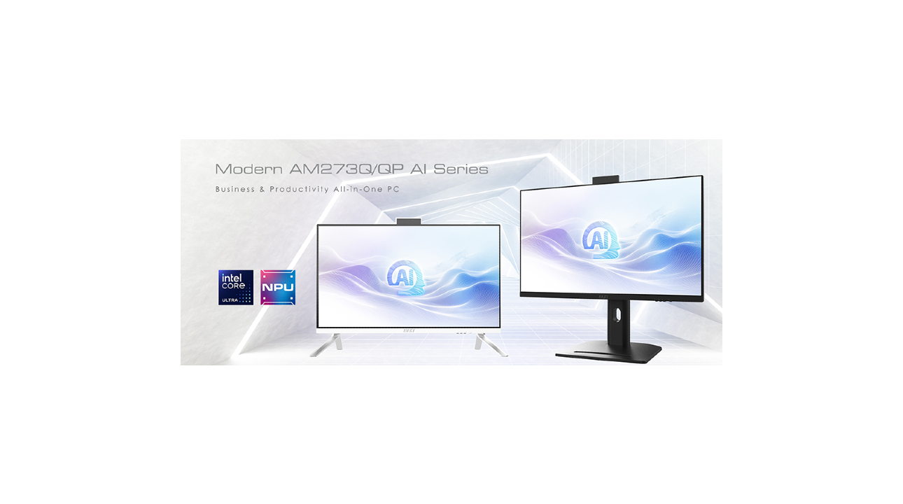 MSI stellt die All-in-One-PC-Serien Modern AM273QP AI und AM273Q AI vor