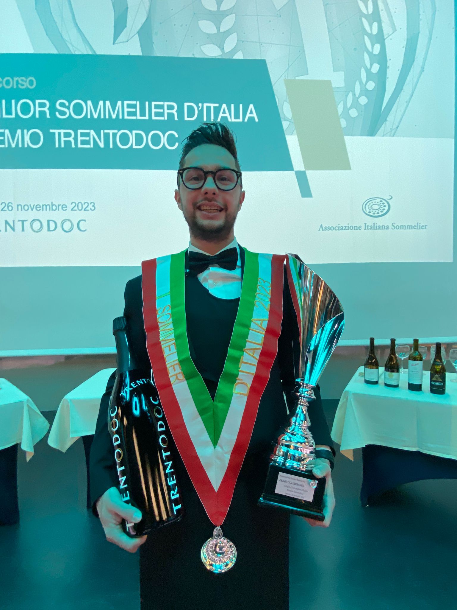 È Cristian Maitan il Miglior Sommelier d’Italia Associazione Italiana Sommelier 2023 – Premio Trentodoc