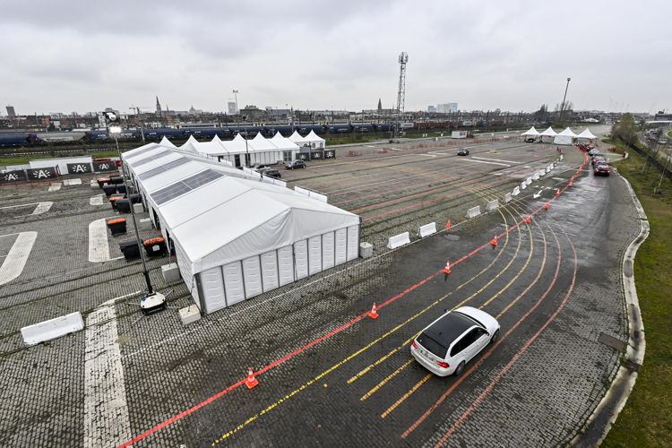 Het testdorp in Antwerpen aan Spoor Oost.