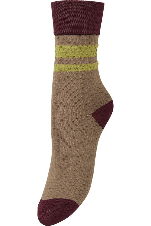 Juttu_FW23_Becksöndergaard_Sock BEC Janet Visca Sock brown_JUTTU_€10 Juttu_FW23_Becksöndergaard_Sock BEC Janet Visca Sock brown_JUTTU_€10