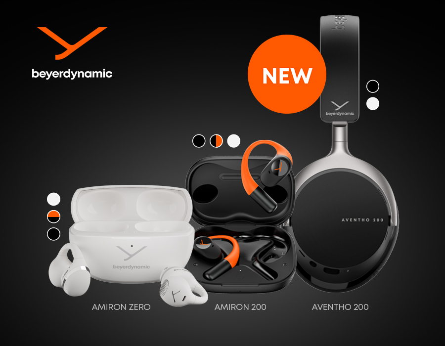 Dynamic sound, at home and on the go: beyerdynamic expands the AVENTHO and AMIRON families with three new models